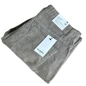 NWT Goodfellow Men’s 30x32 (32x32) Straight Fit Gray Corduroy 5 Pocket Pants
